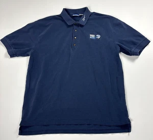 VTG Detroit Lions Reebok Mens Polo Shirt Blue Sz XL 1270 WXYT Sports Talk Radio - Picture 1 of 7