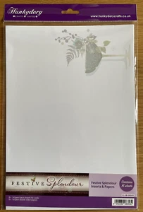 Insertos y papeles esplendor festivo Hunkydory A4 8 insertos 8 papeles de doble cara - Imagen 1 de 1