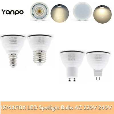 220V 6W Led Spotlight Bulb Gu10 Led Daylight E27 3200K Mr16 E14 24° Beam Angle - Image 1 of 4