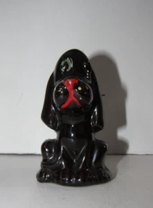 Vintage Black Basset Hound Dog  Ceramic Salt Shaker Japan - Picture 1 of 6