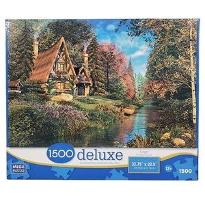 Mega Puzzles Deluxe Puzzle "Fairytale Cottage" 1500 Teile Alter 12+ - Bild 1 von 10