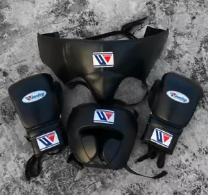 Winning Boxing Gloves, FG 2900 Headgear, and Groin Guard Set –Premium Boxing Set - Picture 1 of 4