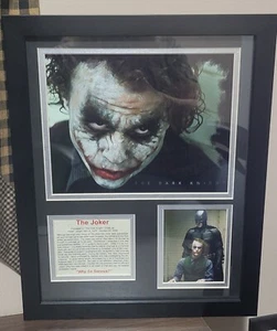 Heath Ledger Joker Batman 15.3" x 12" Why So Serious Framed Dark Knight Photos - Picture 1 of 6
