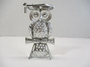 De Colección Torino Metal Tono Plata Pájaro Búho Grado Tocador Pierced Pendiente Soporte Árbol - Imagen 1 de 13