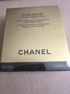 Chanel Sublimage Ultimate Radiance Enhancing Priming Moisturizer 3 x 0.5 oz SEAL - Picture 1 of 4