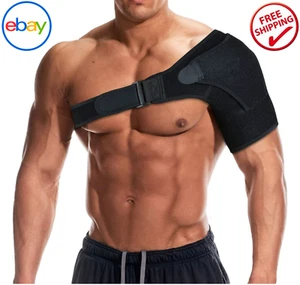 Adjustable Shoulder Support Brace with Pressure Pad Torn Rotator Cuff Right Left - Picture 1 of 16