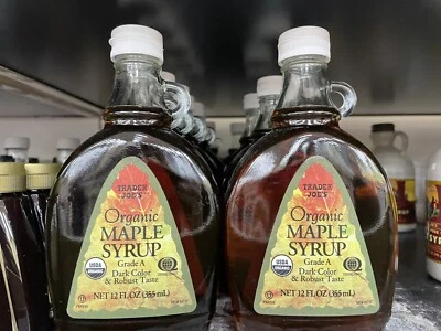 Trader Joe's Organic Maple Syrup 12fl oz 355ml (2 Bottles) - Image 1 of 2