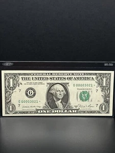 1981- 1 DOLLAR BILL STAR NOTE And LOW NUMBER Very Nice Bill For Your Collection - Picture 1 of 4