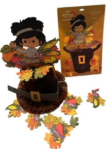 Hallmark Indian Harvest Honeycomb Herzstück Indianer Junge Pilgrim Hut - Bild 1 von 11