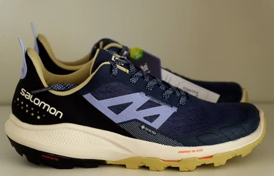 Salomon OUTpulse GORE-TEX Low Hiking Shoes Women Mood Indigo Leek Green US 8 - Image 1 of 4