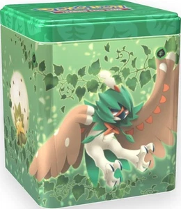 Pokemon TCG: Grass Stacking Tin (3 Booster Packs & Coin) - Picture 1 of 5
