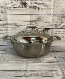All Clad USA MetalCrafters 5.5 Qt Polished Stainless Steel Dutch Oven - Picture 1 of 8
