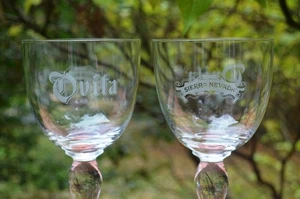 PAAR SIERRA NEVADA OVILA ABBEY ALE GEÄTZTE GLASKELCH STIL BIERGLÄSER - Bild 1 von 4