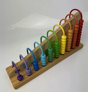 Melissa und Doug Holz addieren und subtrahieren Abakus - bunt 3+ - Bild 1 von 5