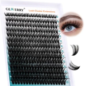 280 Stück Cluster Lashes D Curl 40D 10-18 mm einzelne Wimperncluster - Bild 1 von 5