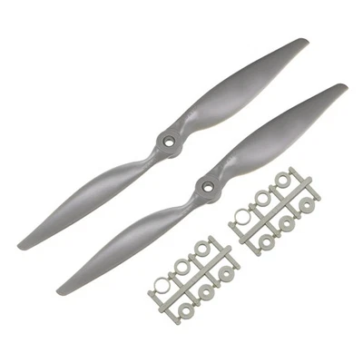 RC Propellers CW 11x5.5 Inch 2-Vane for Airplane Gray 2Pcs with Adapter Ring - Image 1 of 4