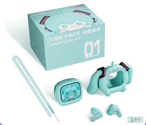 Hatsune Miku CUBE FACE Touchscreen True Wireless Bluetooth Headset - Bild 1 von 4