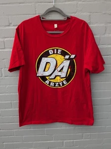 Die Ärzte DÄ Band T-Shirt Gr. XL Rot Big Print Offizielles Merchandise Original - Bild 1 von 3