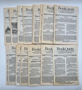 BookQuote Spoon River Press Vintage 1990s Rare Used Book Catalog Lot of 19 - Foto 1 di 6