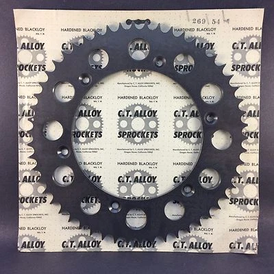 KTM 250 420 495 1984-1989 540 90-91 Rear Sprocket 54 Tooth Blackloy  Aluminum - Image 1 of 2