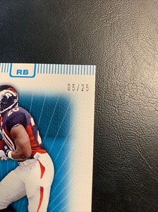 BFF 2007  Topps Triple threads /25 Sapphire #37 Travis Henry Denver broncos￼