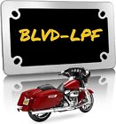 Motorcycle Slim Style Polished Mirror Stainless Steel License Plate Frame