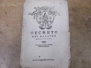 Decree of the Major Magistrate, Confirmed by His Illustrious Excellence--1546 - Picture 1 of 10