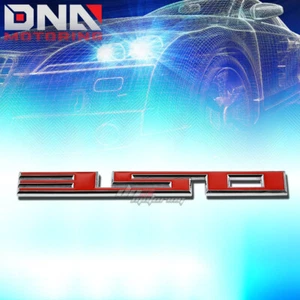 FOR SBC 350 5.7 STICK ON 3D CHROME RED AUTO BODY METAL EMBLEM TRIM BADGE LOGO - Foto 1 di 2