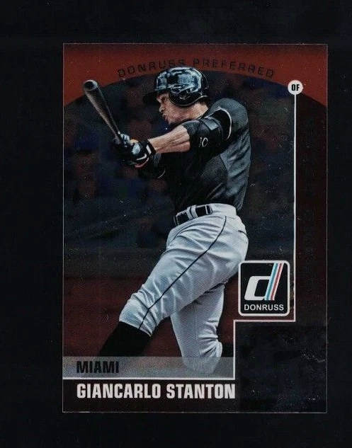2015 Donruss Preferred Bronze #25 Giancarlo Stanton (Q) - Image 1 of 1