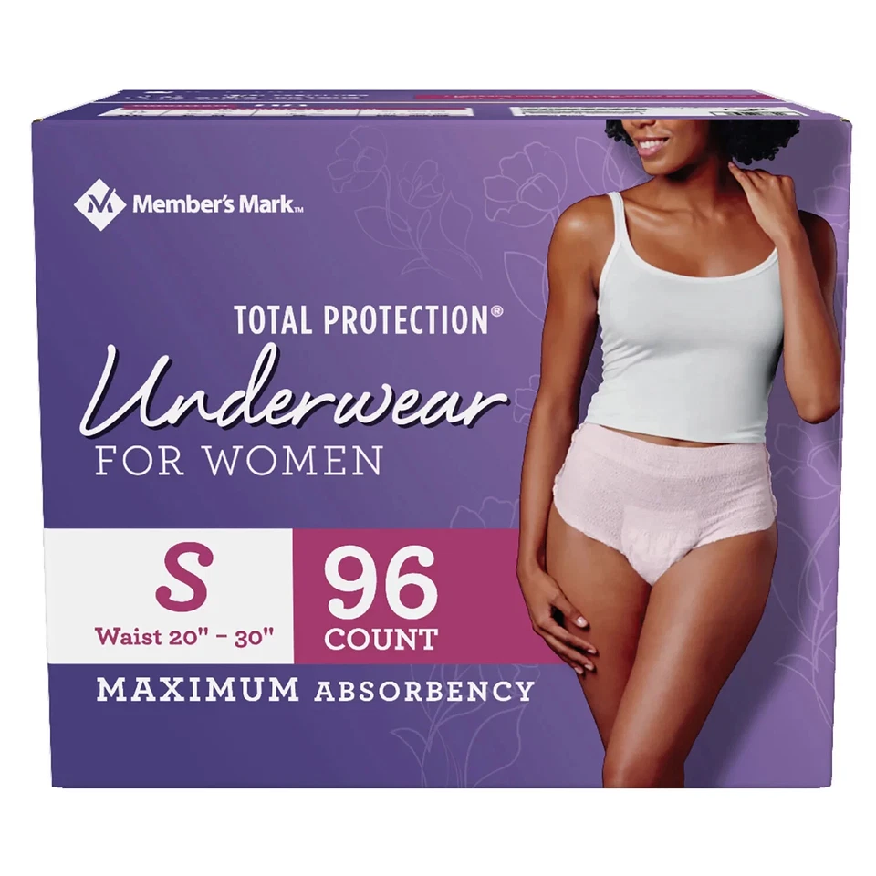 Member's Mark Total Protection Incontinence Underwear for Women - Choose Your Si