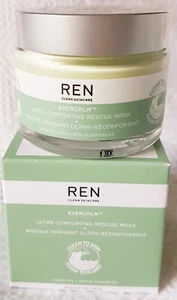 REN ~ Evercalm Ultra Comforting Rescue Mask ~ Soothing Cream Mask ~ 50ml ~ NEW - Picture 1 of 12