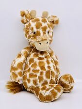 Jellycat Bashful Giraffe Plush Stuffed Animal Toy 12" Medium Tan White 