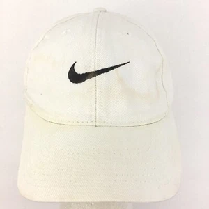 Vtg Nike Faded Swoosh Check Hat Logo Golf Beach Vacation Snap Back Baseball Cap - Picture 1 of 12