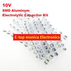 140Pcs 9Values 22Uf-1000Uf 10V Smd Aluminum Electrolytic Capacitor Assorted Kit