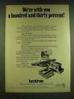 1966 Brother Ad - Sewing Machines, Typewriters, Hairdryers and Hand Knitters