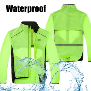 Windbreaker Riding Bike Bicycle Windcheater Cycling Sports Coat Jersey Jackets - Picture 1 of 13