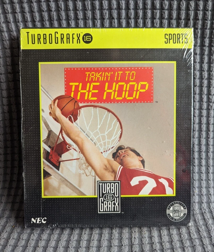 TurboGrafx 16 Takin' It To The Hoop Sealed Video Game HuCard Turbografx Canadian - Image 1 of 4