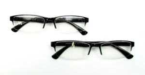 Paquete de 2 gafas de lectura Foster Grant de media llanta PETE BLK 52/17-138 - Elige dioptrías - Imagen 1 de 7