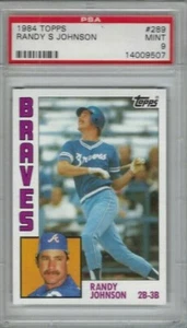 1984 Topps baseball card #289 Randy S. Johnson Atlanta Braves graded PSA 9 - Picture 1 of 1