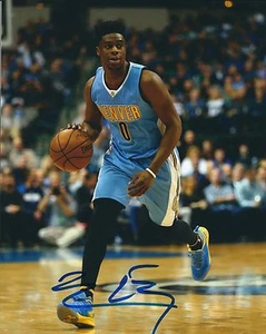 Signed  8x10 EMMANUEL MUDIAY Denver Nuggets Autographed Photo w/COA - Picture 1 of 1
