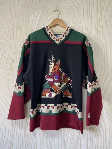 PHOENIX COYOTES ICE HOCKEY VINTAGE SHIRT JERSEY STARTER sz M NHL Cover