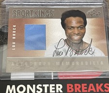 2008 Sportkings Series B - Autograph - Memorabilia Silver #AM-LBR Lou Brock. /40