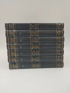 Book Set Lands And Peoples Complete 7 Volumes 1940-49 Grolier Society Good Cond - Imagen 1 de 8