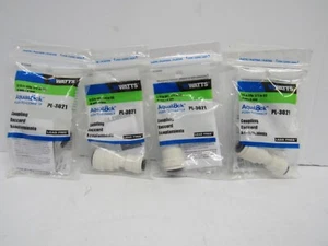 Lot of 4 Watts AquaLock Push-To-Connect 3/8" x 1/4" Coupling Part# PL-3021 - Picture 1 of 4