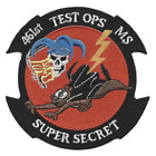 3.75" AIR FORCE 461ST TEST OPERATIONS MS-X-35 SUPER SECRET EMBROIDERED PATCH