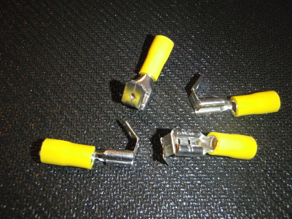 25 PACK -- 22 thru 10 Awg Piggy Back Female Male Spade connector select size - Image 1 of 1