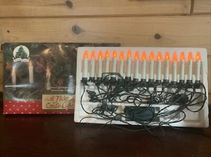 Dynasty Classics Flickering Flame 16 Clip Candle Christmas Tree String Light Set - Picture 1 of 5