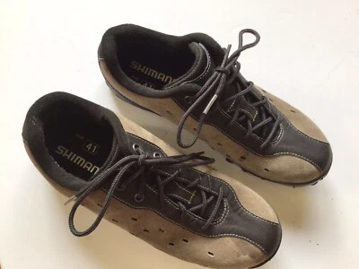 Zapatillas de ciclismo para mujer Shimano talla 41 MT22 marrón, usadas  Foto 1 de 4