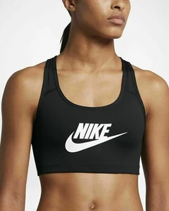 Nike Pro Damen Medium Support Classic Swoosh Training Sport BH - Small - Bild 1 von 10