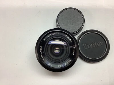 Vivitar 28mm 1:2.8 F/2.8 MC Wide Angle Lens Minolta MD - Image 1 of 4